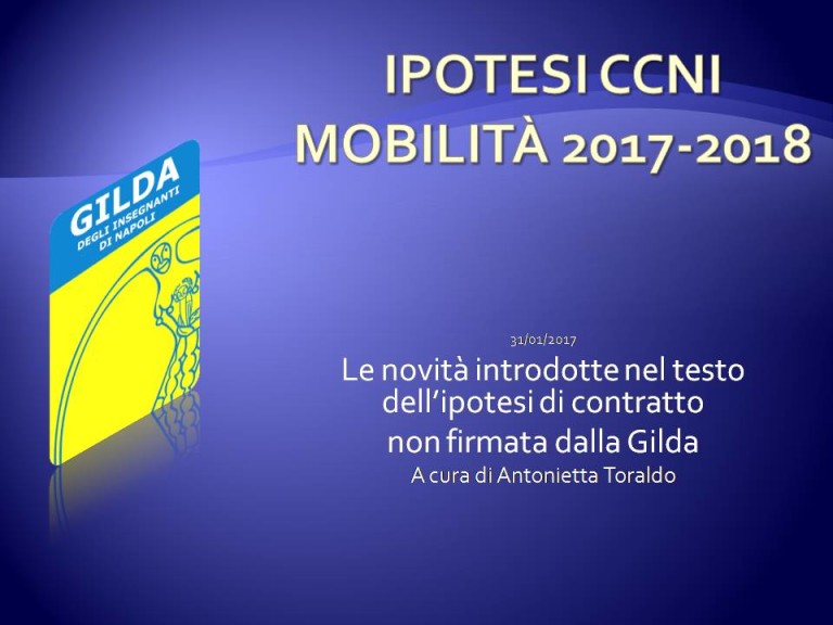 Ipotesi CCNI mobilità